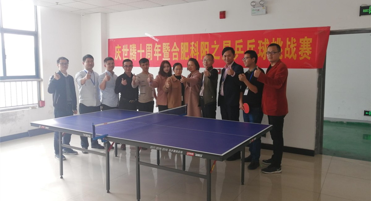 东升国际控股合肥分公司举办乒乓球挑战赛，，，，，为东升国际十周年添光彩